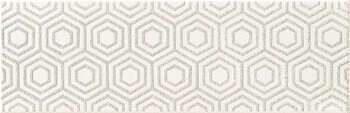 Sample - Burano White A 3x9 Matte/Glimmer Ceramic Subway Décor Wall Tile