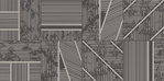 Sample - Duo Graphite 12X24 Matte Ceramic Décor 