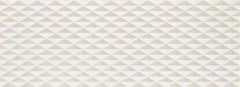 Sample - Elle White 13x36 Semi-Matte Ceramic Structure Wall Tile