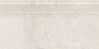 Sample - Grand Cave Ivory 12x24 Matte Stone Look Structure Step Tread Porcelain Tile