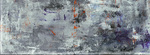 Sample - Grunge Blue 13x36 Glossy Glass Décor 