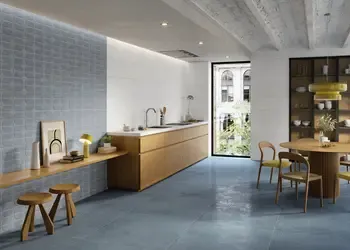 Sancio White 12x36 Matte Concrete Look Ceramic Wall Tile