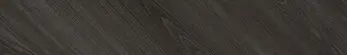 Slant Wood Brown 8x48 Matte Structure Porcelain Tile - close-up showing dark brown wood grain texture and matte finish.