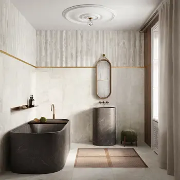 Steel Brass 2 1x48 Wall Strip Brushed Brass
