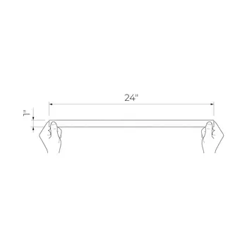 Steel Cognac Wall strip