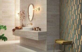 Tissue Ivory 12x30 Matte Travertine Look Ceramic Wall Tile