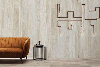 Travertino Beige 12x48 Matte Travertine Look Step Tread Porcelain Tile