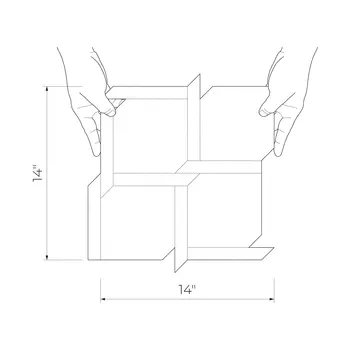 Veneto Black/White 14x14 Matte Structure Floor And Wall Mosaic
