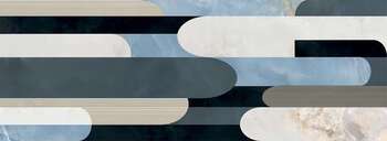 Sample - Vero Geo 13x36 Glossy Multicolor Ceramic Wall Décor Tile