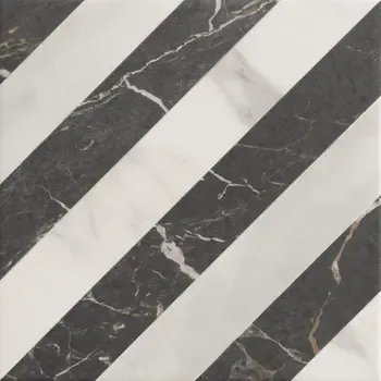 Versail Dark 8x8 Matte Porcelain Décor Tile 3