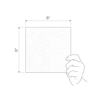 Versail  Warm Gray 8x8 Matte Porcelain Décor Tile 6