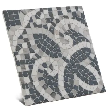 Versail  Warm Gray 8x8 Matte Porcelain Décor Tile 6