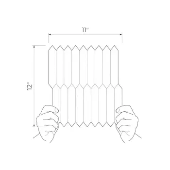 Vezin Ivory 11x12 Glossy Polished Chrome Wall Mosaic