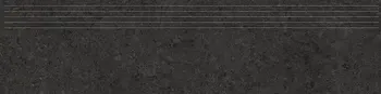 Zimba Black 12x48 Matte Stone Look Structure Step Tread Porcelain Tile