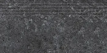 Zimba Gray 12x24 Matte Stone Look Structure Step Tread Porcelain Tile