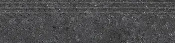 Zimba Gray 12x48 Matte Stone Look Structure Step Tread Porcelain Tile